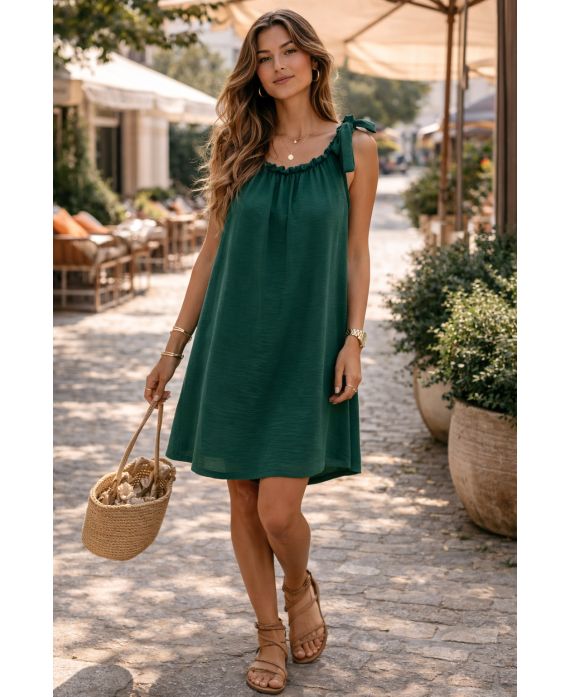 Robe épaule à nouer