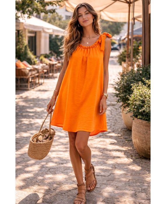 Robe épaule à nouer