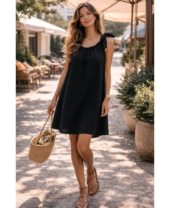 Robe épaule à nouer