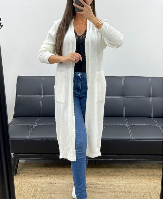 Gilet long mohair