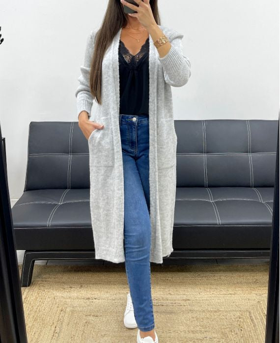 Gilet long mohair