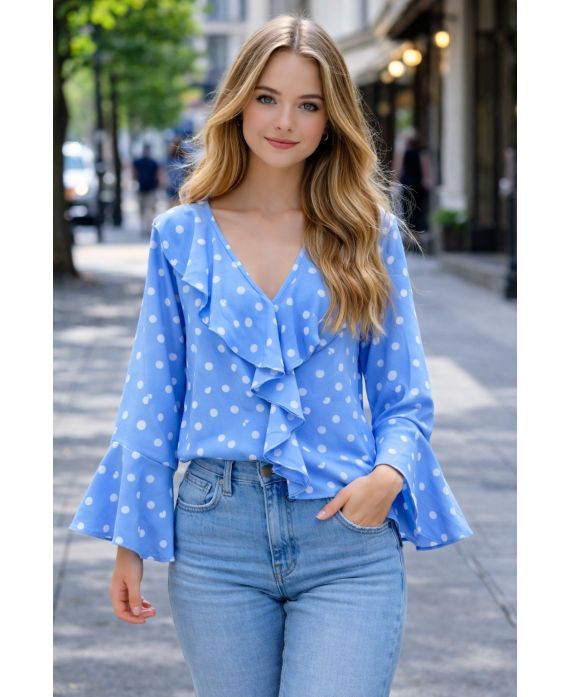 Blouse à pois