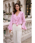 Blouse à volants