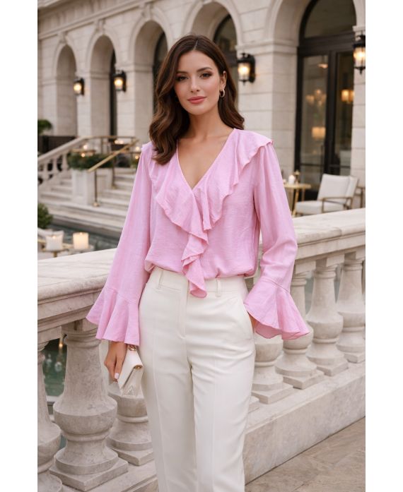 Blouse à volants
