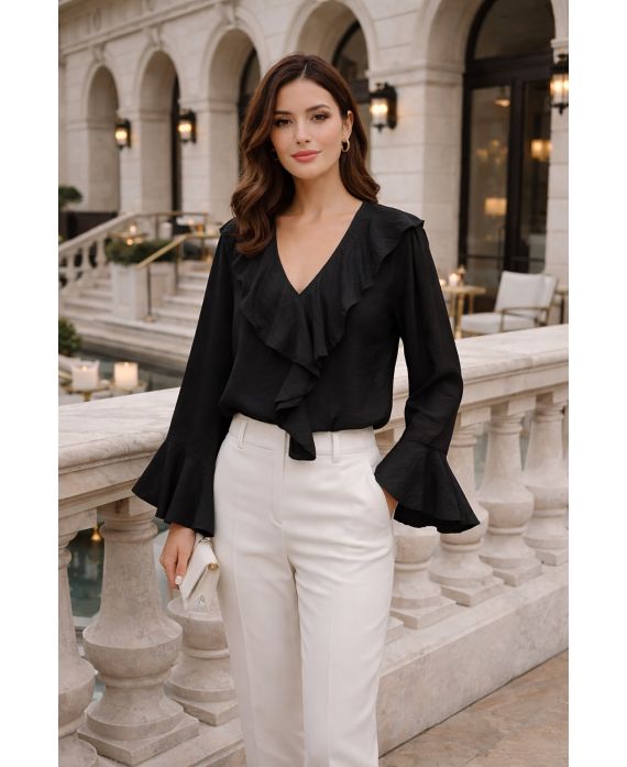 Blouse à volants