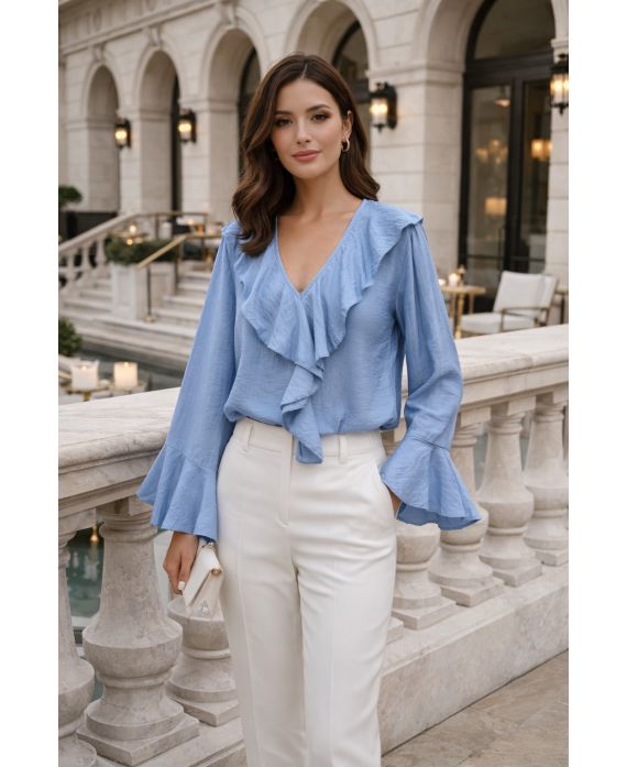 Blouse à volants