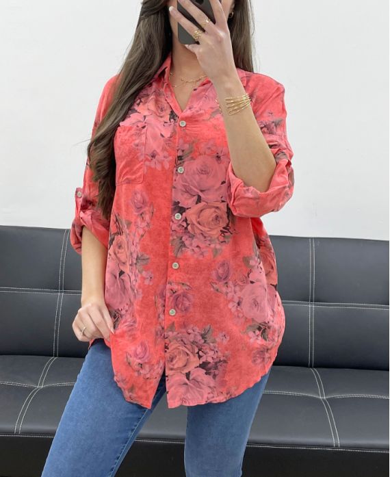 Chemise fluide imprimée