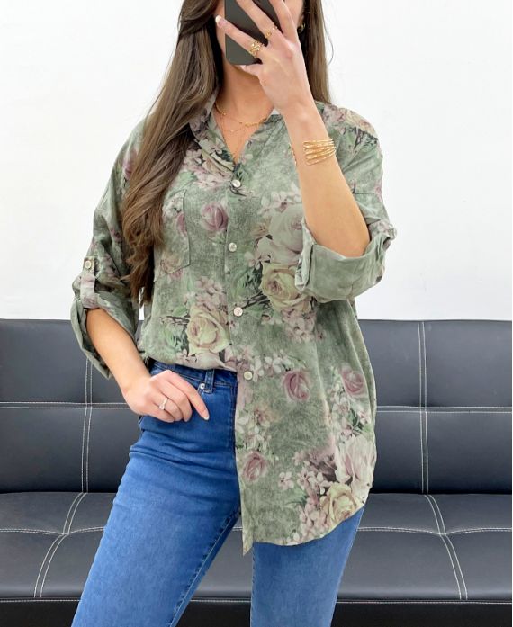 Chemise fluide imprimée