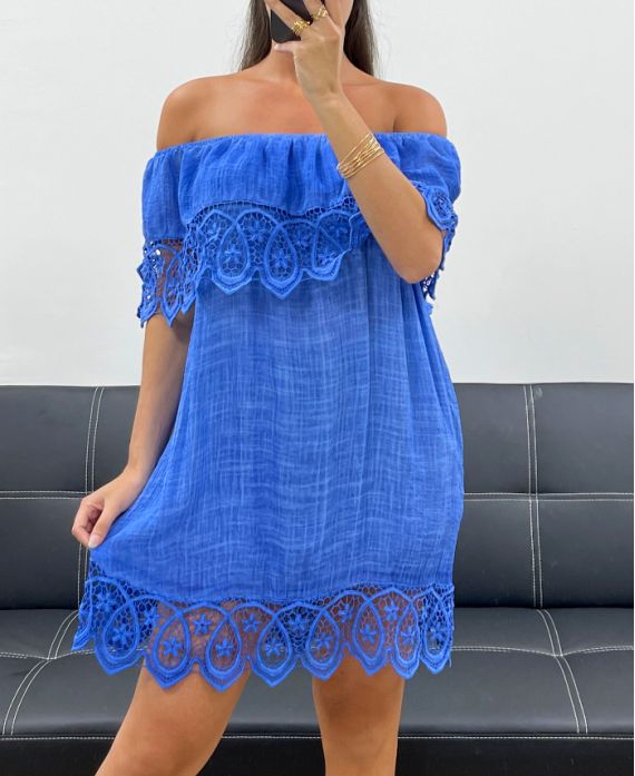 Robe de plage dentelle