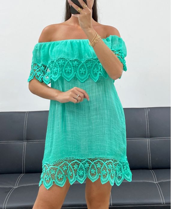 Robe de plage dentelle