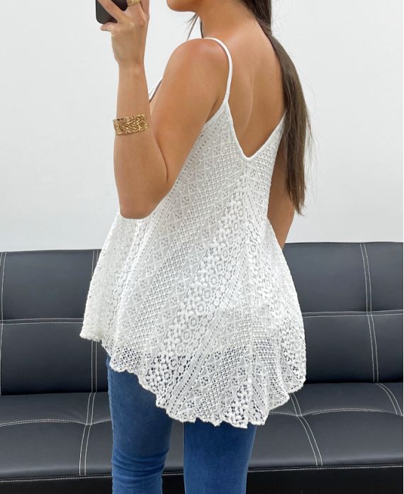 Top dentelle doublée