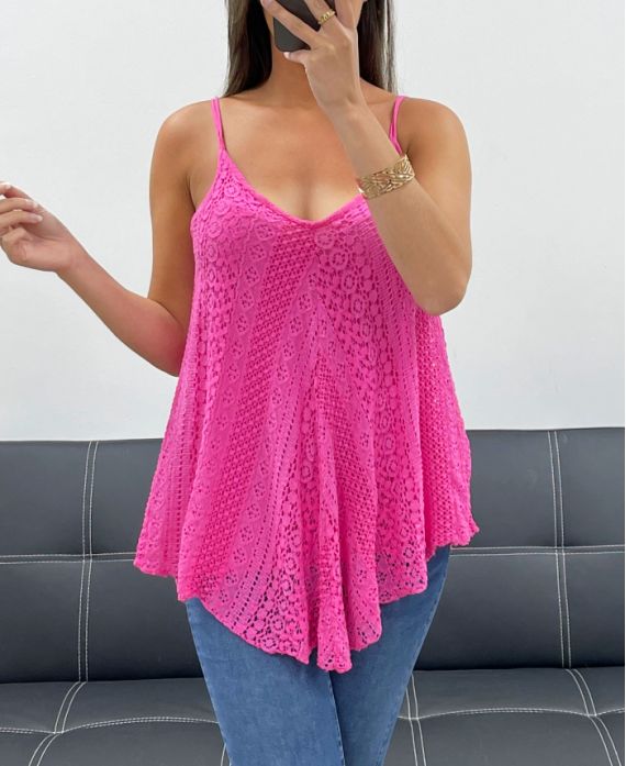 Top dentelle doublée