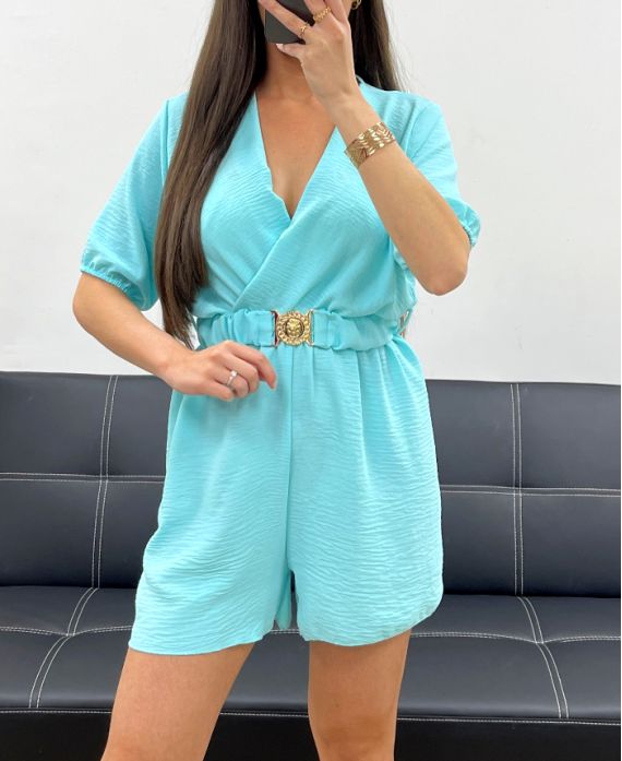 Combinaison short + ceinture élastique