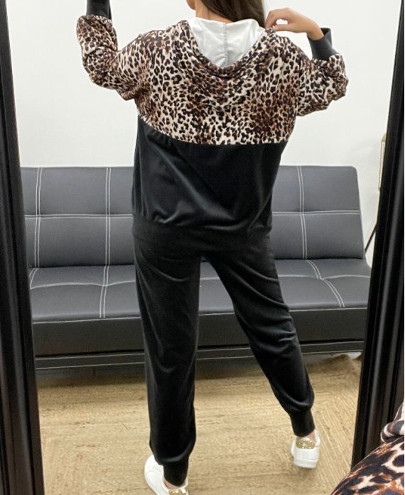 Ensemble veste zippée + pantalon velours