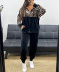 Ensemble veste zippée + pantalon velours