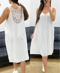 Robe dos broderie