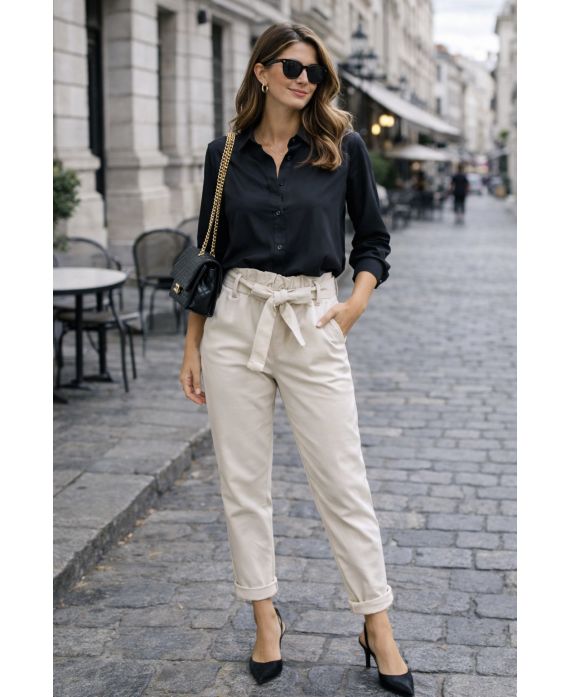 Pantalon smocké
