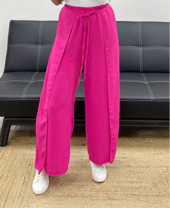 Pantalon à volants à nouer