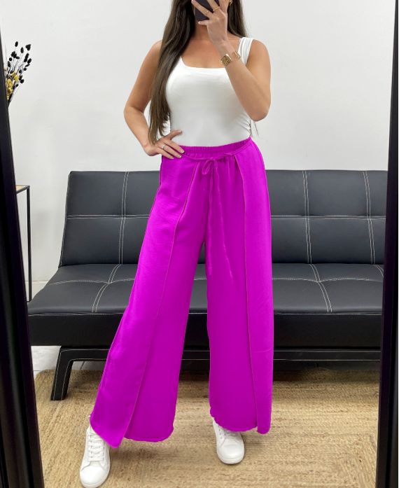 Pantalon à volants à nouer