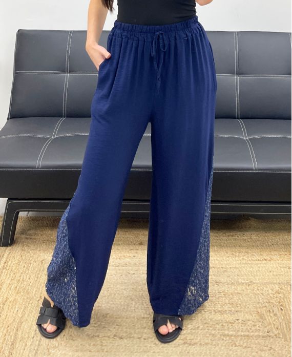 Pantalon base dentelle