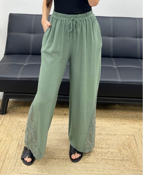 Pantalon base dentelle