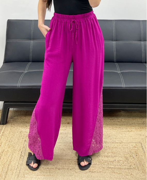 Pantalon base dentelle