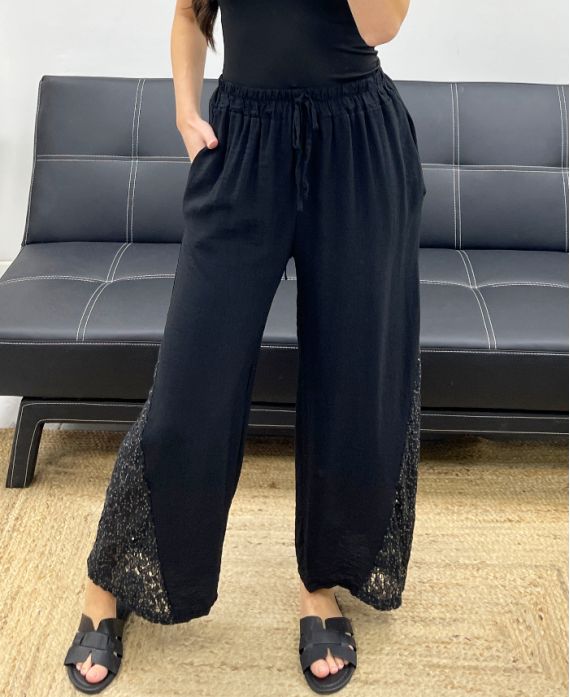 Pantalon base dentelle