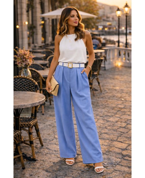 Pantalon avec ceinture