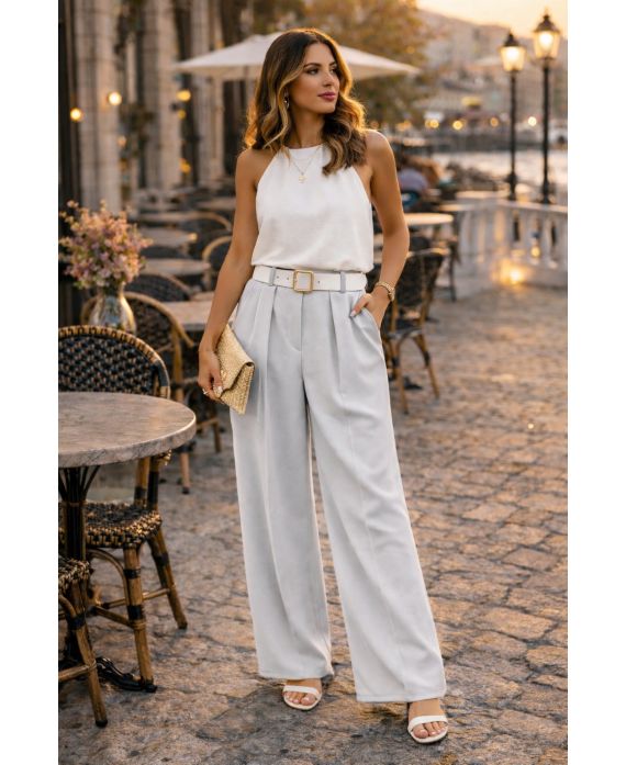 Pantalon avec ceinture