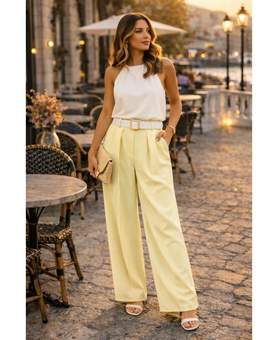 Pantalon avec ceinture