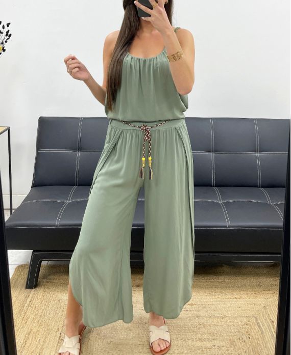 Pantalon fluide drapée + ceinture