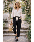 Pantalon 2 poches + ceinture