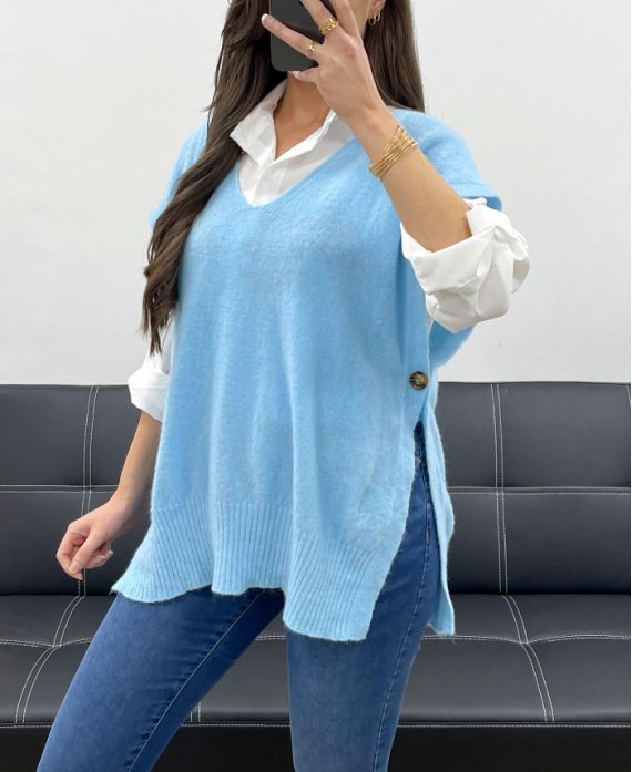Pull doux sans manche