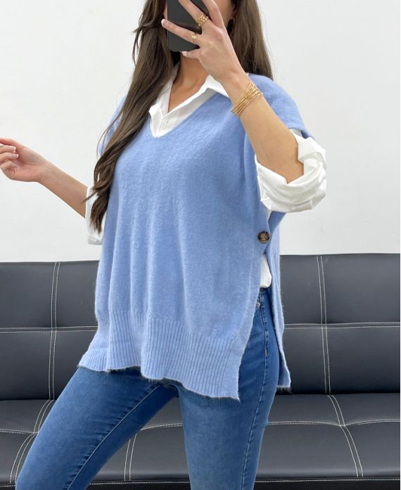 Pull doux sans manche