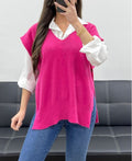 Pull doux sans manche