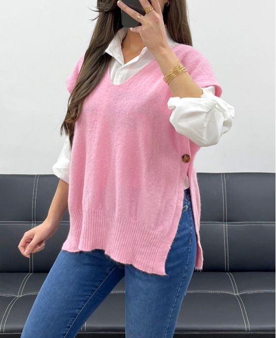 Pull doux sans manche