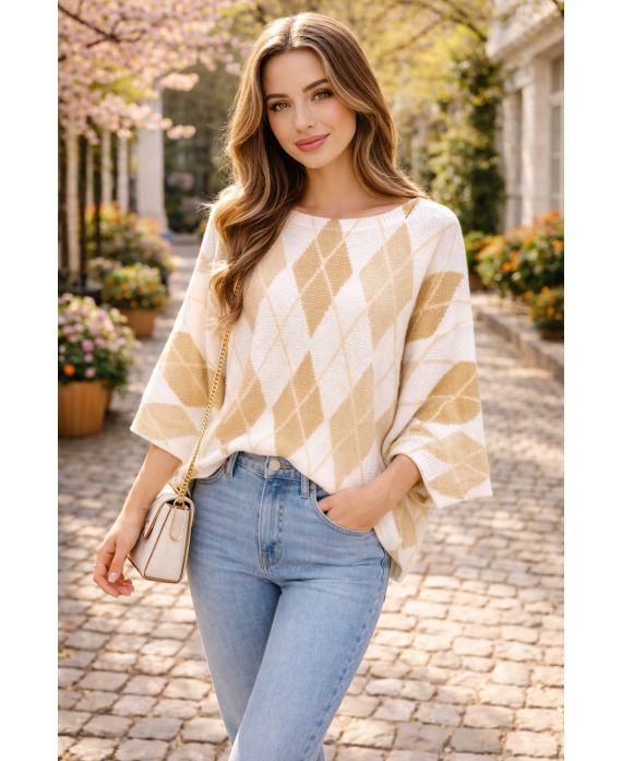 Pull losanges