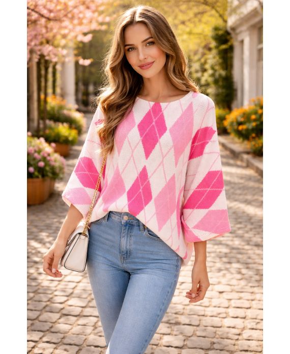Pull losanges