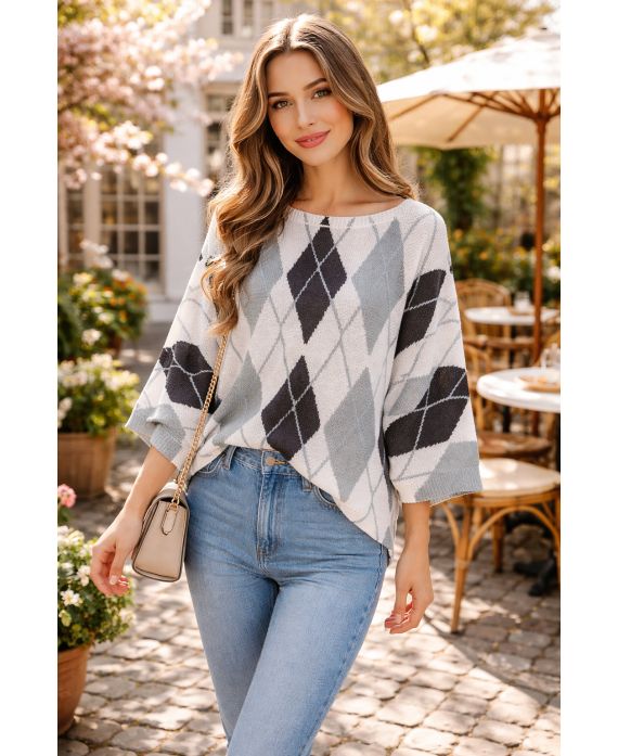 Pull losanges
