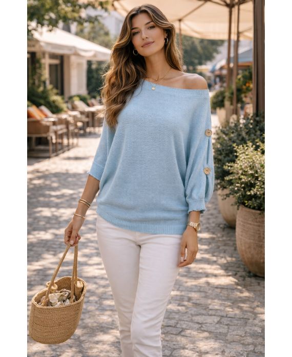Pull à boutons