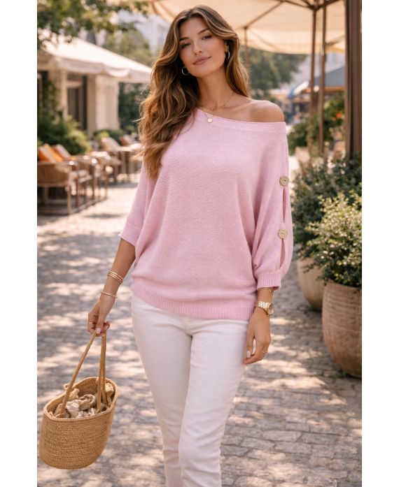 Pull à boutons