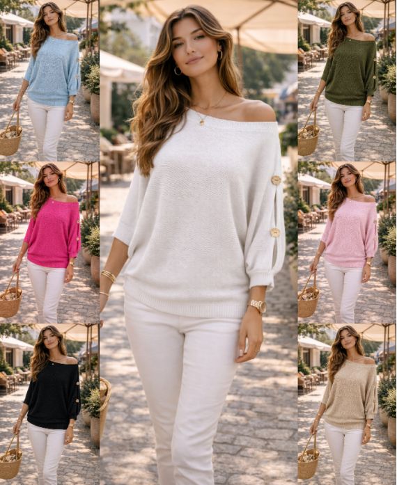 Pull à boutons
