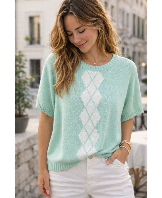 Pull losanges