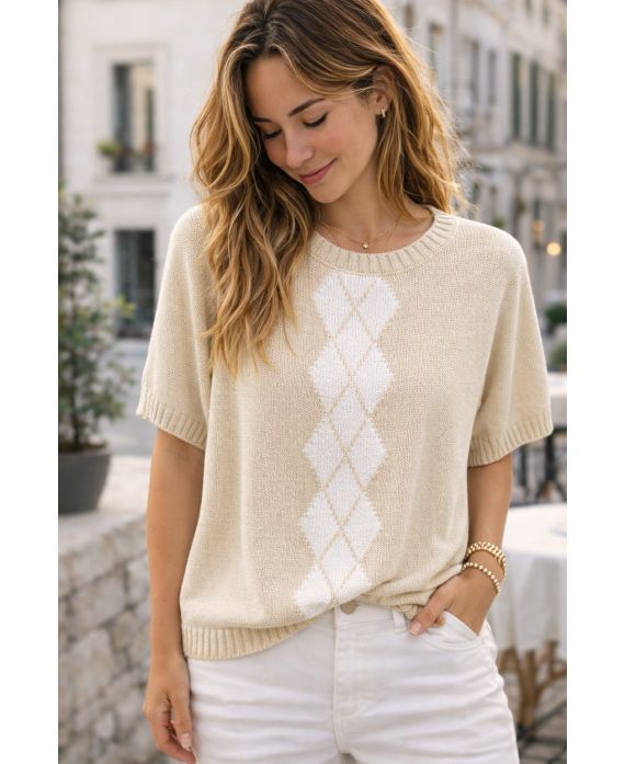 Pull losanges