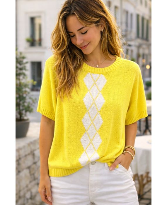Pull losanges
