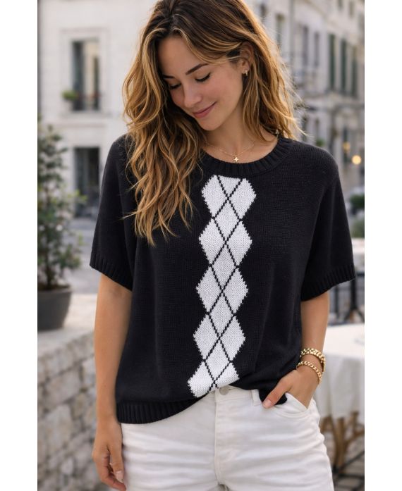 Pull losanges