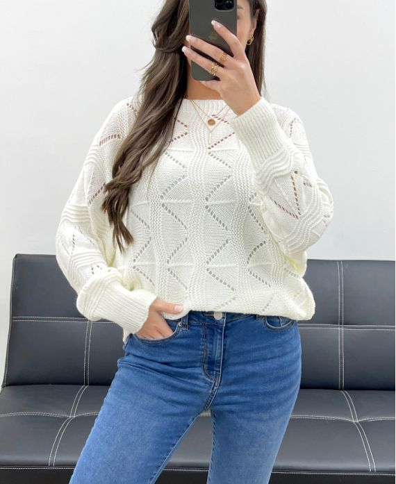 Pullover ajourée
