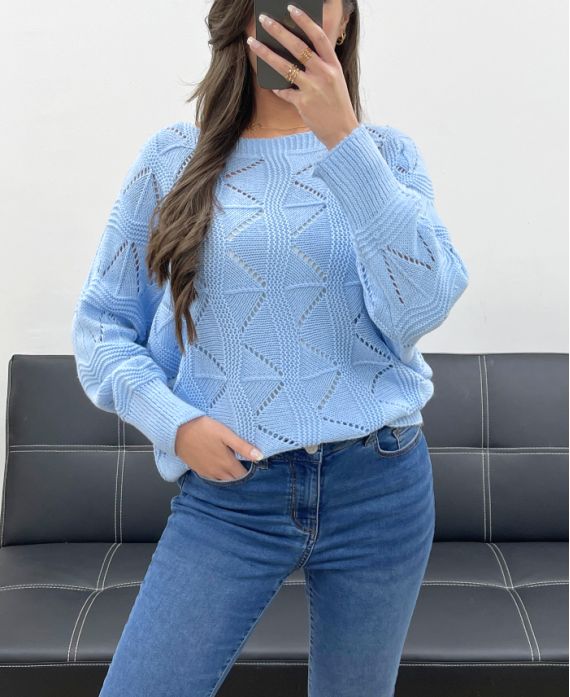 Pullover ajourée