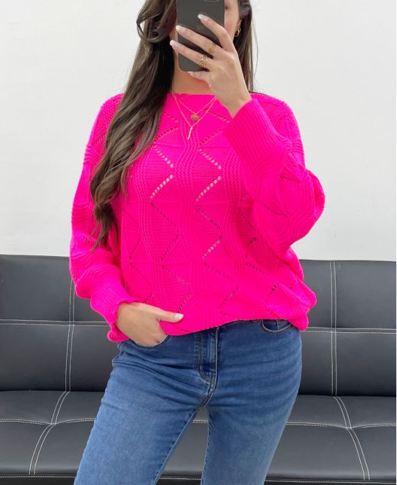 Pullover ajourée