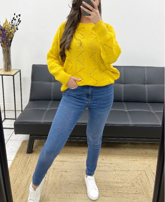 Pullover ajourée